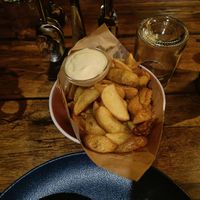 Potato wedges at Wapalapam in Le Morne