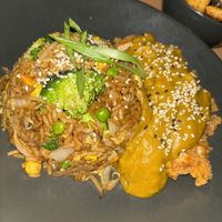 Curry chickn with fried rice   at Woo Tan Scran - Cloud Kitchen in Liverpool