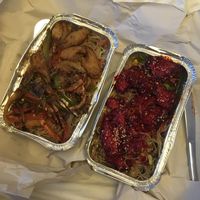 Salt and pepper chicken and char Sui chicken  at Woo Tan Scran - Cloud Kitchen in Liverpool