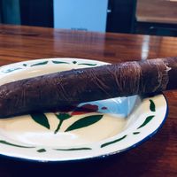 Funny frozen Indonesian dessert  at Asian Army in Madrid