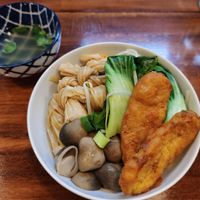 Mica Yam Happy with tempeh at Asian Army in Madrid