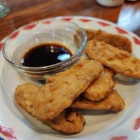 tempeh koenjit at Asian Army in Madrid