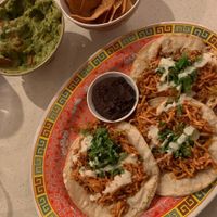 Vegan tacos, Guacamole & chips at La Capital in Montreal