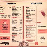 Menu in October 2019 (changes often) at Ganzerik in Ghent