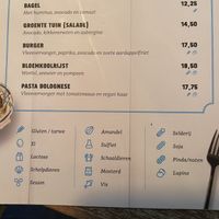 Allergenenlijst at Pier 7 in Vlissingen