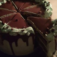 Pastel chocomenta at Yvitta in Merida