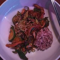 Japchae with rice at Yeonnam There 연남그곳  in Seoul