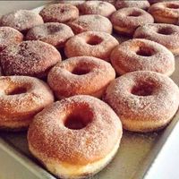 Sugar covered donuts  at Aresha Vegan Bakery in Merida
