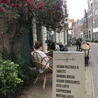 Gorgeous and quiet street  at Mica Coffeebar in Haarlem