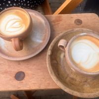 Mooie Vegan cappuccino   at Mica Coffeebar in Haarlem