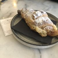 Almond croissant! (Which was incredible) at Mica Coffeebar in Haarlem