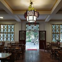 inside the restaurant at Xichan Temple Li Xiang Lou in Fuzhou
