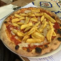 Pizza Margherita Patatine   at Pizzeria Donna Stella in Amalfi