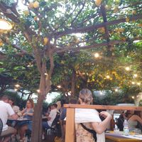 Cute restaurant interior at Pizzeria Donna Stella in Amalfi