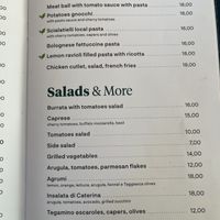 Menu  at Pizzeria Donna Stella in Amalfi