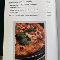 Menu  at Pizzeria Donna Stella in Amalfi