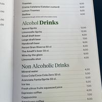 Menu  at Pizzeria Donna Stella in Amalfi