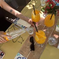 Fresh orange and lemon juicee  at Pizzeria Donna Stella in Amalfi