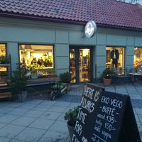 Outside restaurant
 at AB Småland in Malmo