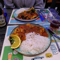Biryani and Aloo Gobi at Mero Buddha Nepali Kitchen in Muenster