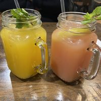 Mango lemonade and guava lemonade- addictive!  at The Wild Feast Cafe in Rockville Centre