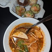 Spicy soup at Phosome in Toronto