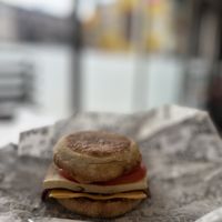 Maple 🍁 bacon 🥓 muffin 😋   at Odd Burger in Toronto