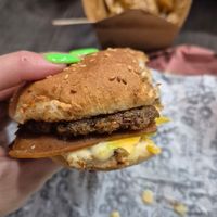 Bacon famous melt at Odd Burger in Toronto