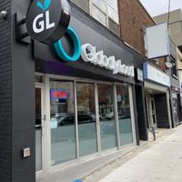 Storefront at Odd Burger in Toronto