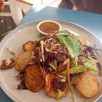Salad with tempeh at Plant Cafe in Cape Town