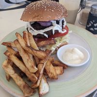 Plant burger at Plant Cafe in Cape Town