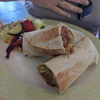 Shawarma wrap at Plant Cafe in Cape Town