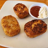 Spicy cheesy potato rolls at Plant Cafe in Cape Town