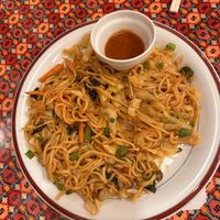 Vegan chowmein  at Yak & Yeti in Kyoto