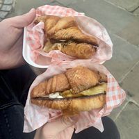 Breakfast Croissant Sandwiches at Flux in Brighton