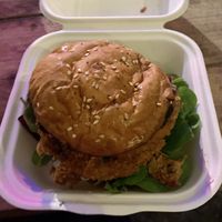 Festive chick’n burger @ Leonardslee  at Flux in Brighton