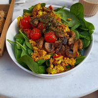 Scrambled tofu at HART in Antwerpen