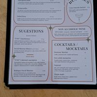 Menu at HART in Antwerpen
