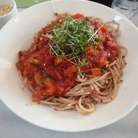 Seitan bolognese at HART in Antwerpen