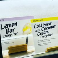 Current vegan flavor options at this location   at Jeni's Ice Creams in Columbus