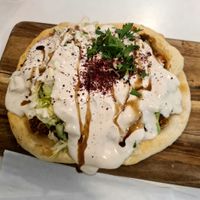 Falafel pizza at Falafel en Hummus in The Hague