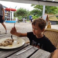 Pannenkoek met stroop at Pannekoekenmolen De Graanhalm in Burgh-haamstede