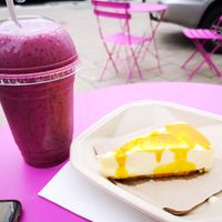 Cheesecake and Berry Smoothie at The Cure Vegan Food in South West London
