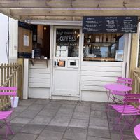 Outside- counter ordering  at The Cure Vegan Food in South West London