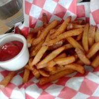 Seriously, the hand-cut fries are fantastic. at HungryBadger Cafe in Madison