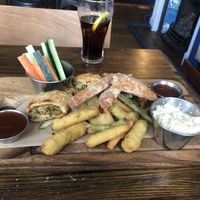 Vegan platter  at The Urban Fox in Leamington Spa