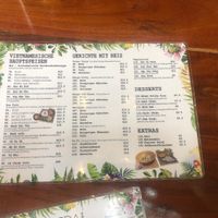 Menu card front at Kyodai in Fuessen