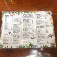 Menu card back at Kyodai in Fuessen