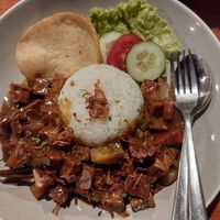 Tofu/tempeh rendang at Jizzy Warung in 
