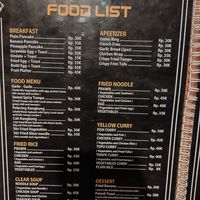 Menu at Jizzy Warung in 